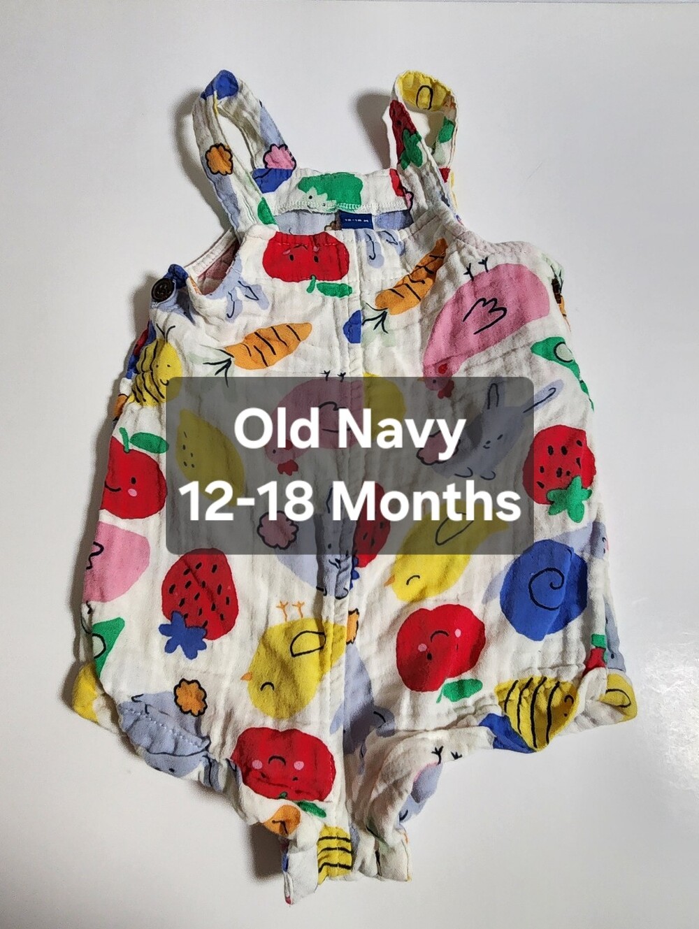 🎆 12-18 Months Old Navy Baby Clothes Colorful Outfit One Piece
